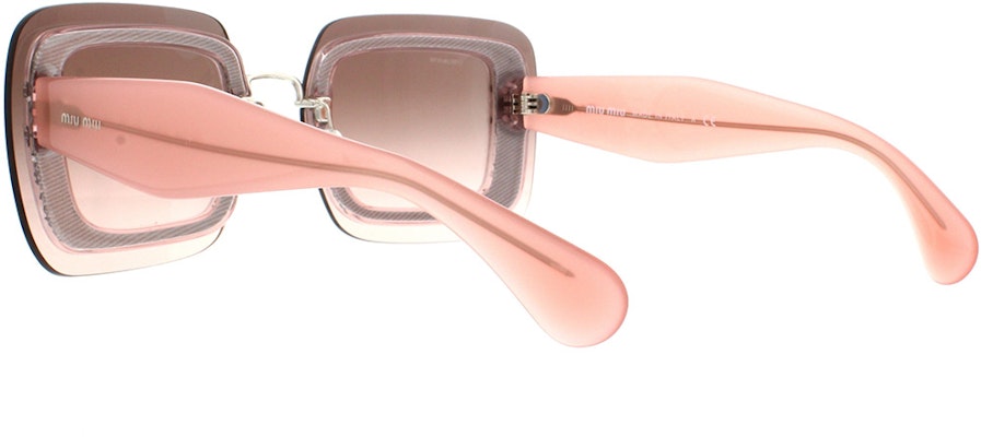 MIU MIU Cermin Mata Hitam Persegi Berkilau SMU01REUEU-F01E2 Cheap MIU MIU Cermin Mata Hitam Persegi Berkilau SMU01REUEU-F01E2