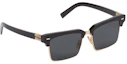 Lookbook MIU MIU Square Sunglasses Black Unisex with Logo Temples SMU10ZE1ABF05S0C054