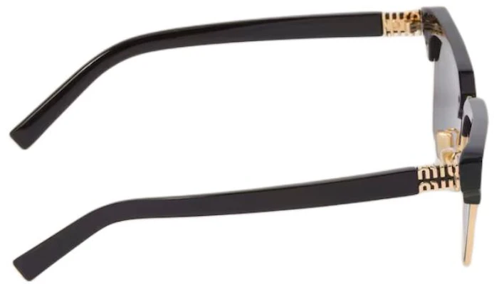 MIU MIU Square Sunglasses Black Unisex with Logo Temples SMU10ZE1ABF05S0C054 Purchase MIU MIU Square Sunglasses Black Unisex with Logo Temples SMU10ZE1ABF05S0C054
