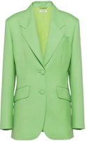 MIU MIU SS22 Unisex Single-Breasted Solid Blazer Green MH1701-10DJ-F0225 MIU MIU SS22 Unisex Single-Breasted Solid Blazer Green MH1701-10DJ-F0225
