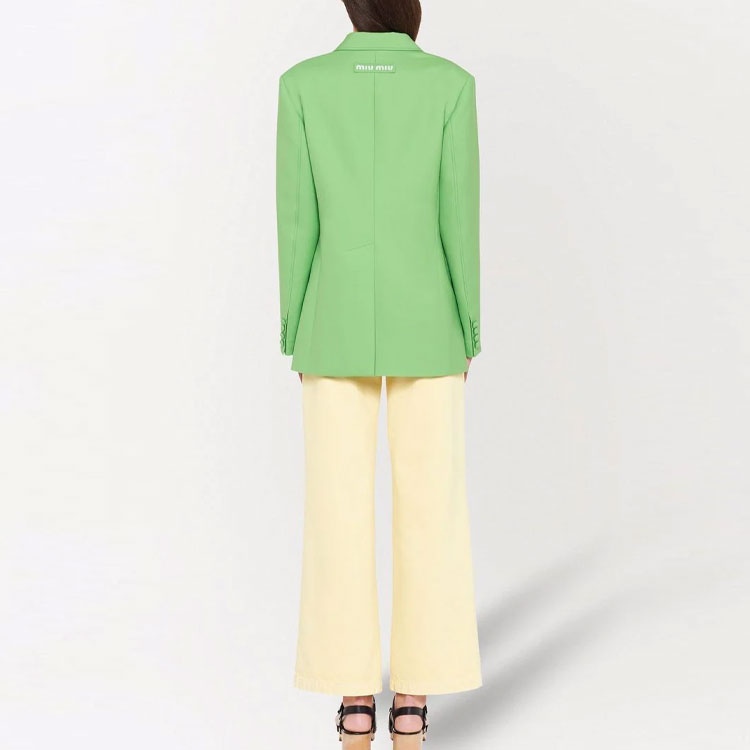 Purchase Blazer Verde Unisex MIU MIU SS22 de Corte Clásico. MH1701-10DJ-F0225