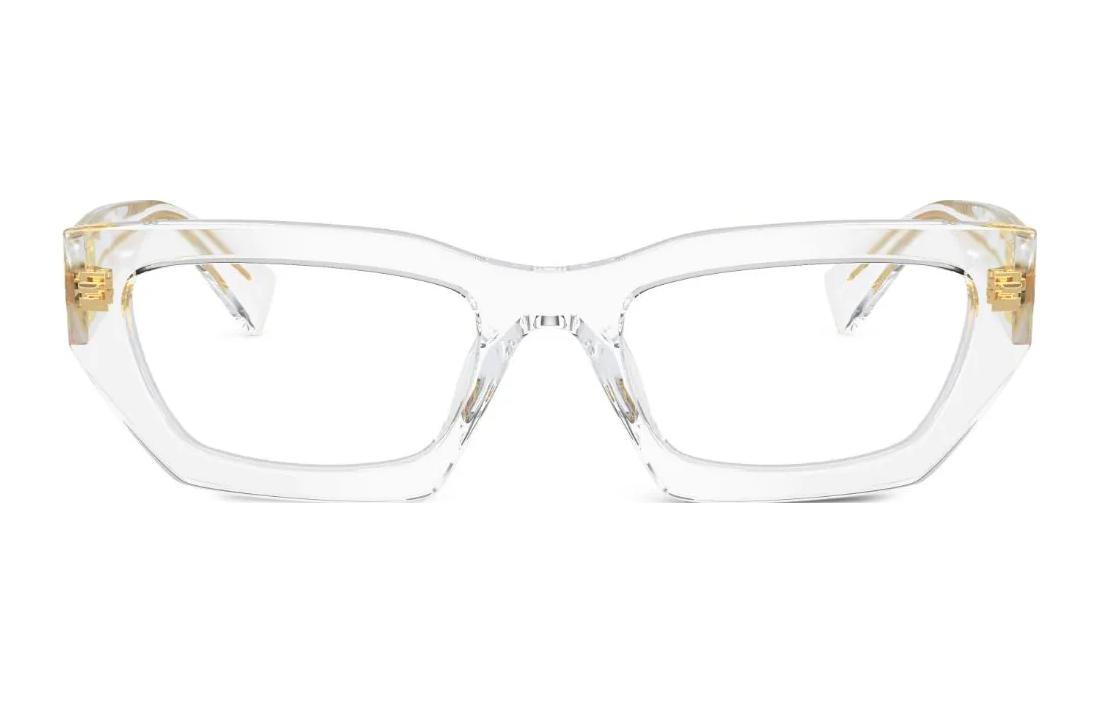 Lookbook Gafas Ópticas Cuadradas Transparente MIU MIU Acetato Blanca. MU03XV2AZ1O1