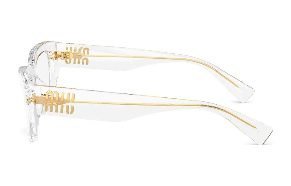 Shop Gafas Ópticas Cuadradas Transparente MIU MIU Acetato Blanca. MU03XV2AZ1O1