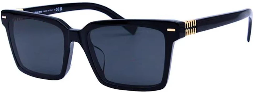 MIU MIU 男女情侣款不规则墨镜金色Logo黑框太阳镜 SMU13Z-F-16K-5S0 Order MIU MIU 男女情侣款不规则墨镜金色Logo黑框太阳镜 SMU13Z-F-16K-5S0