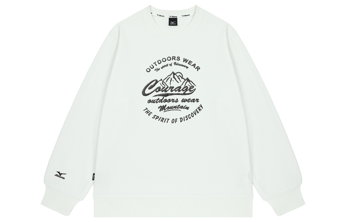 Mizuno 3D Foam Snow Mountain Logo Graphic Oversized Crewneck Sweatshirt Unisex A2CA2A69