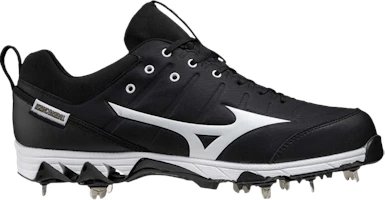 Mizuno 9-Spike Ambition 2 Low 'Black White' 11GM215309 Mizuno 9-Spike Ambition 2 Low 'Black White' 11GM215309