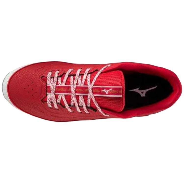 Lookbook Mizuno 9-Spike Ambition 3 Laag ''Rood Wit'' 320682-1000