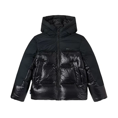 Mizuno Black Hooded Water-Resistant Down Jacket D2CN24M8-09