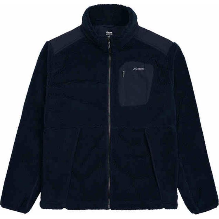 Lookbook Mizuno Jaket Lengan Panjang Gaya Aktif Hangat Lembut D2CC34M3