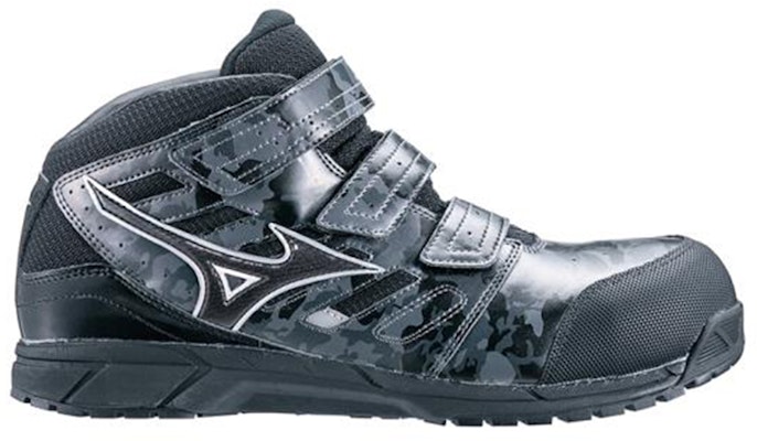 Mizuno Almighty LS Mid-Cut 'Grey Black' C1GA180209 Order Mizuno Almighty LS Mid-Cut 'Grey Black' C1GA180209