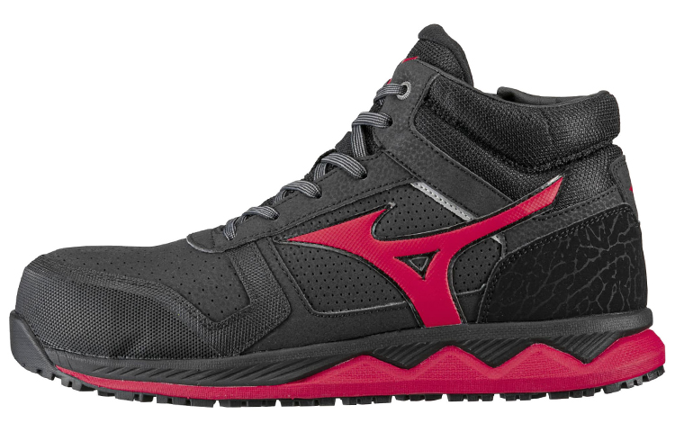Mizuno Almighty Zw43h 'Black Red High-Top' F1GA200309