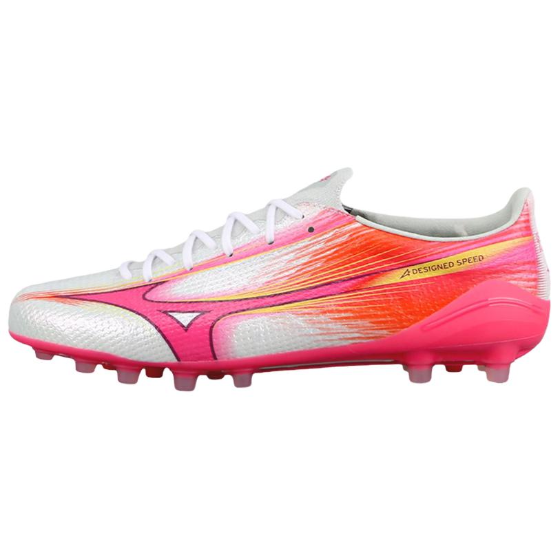 Mizuno Alpha 3 AG Synthetic Turf Soccer Cleats White/Red . P1GA266164