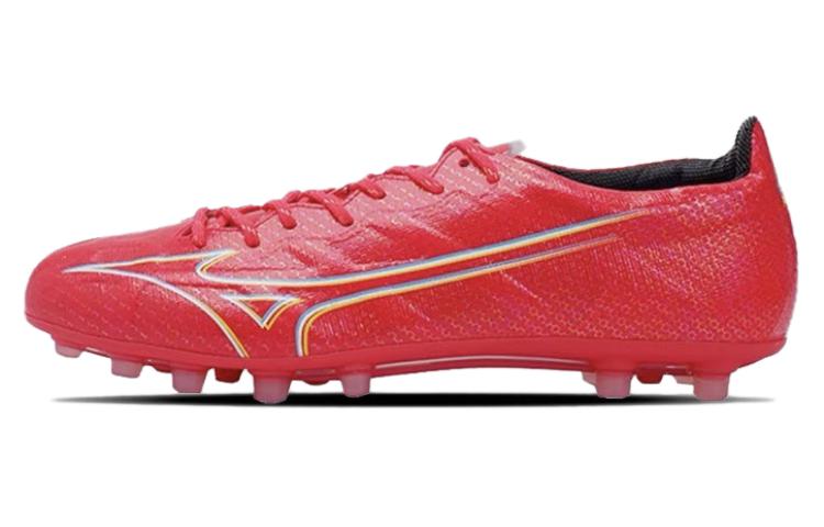 Mizuno Alpha AG Red/White Turf Soccer Cleats - Cushioned & Durable P1GA236164