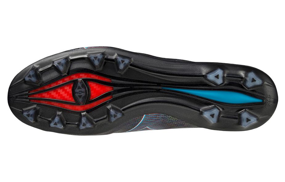 Details for Mizuno 日本人造草坪减震防滑耐磨足球鞋 男女同款 黑紅