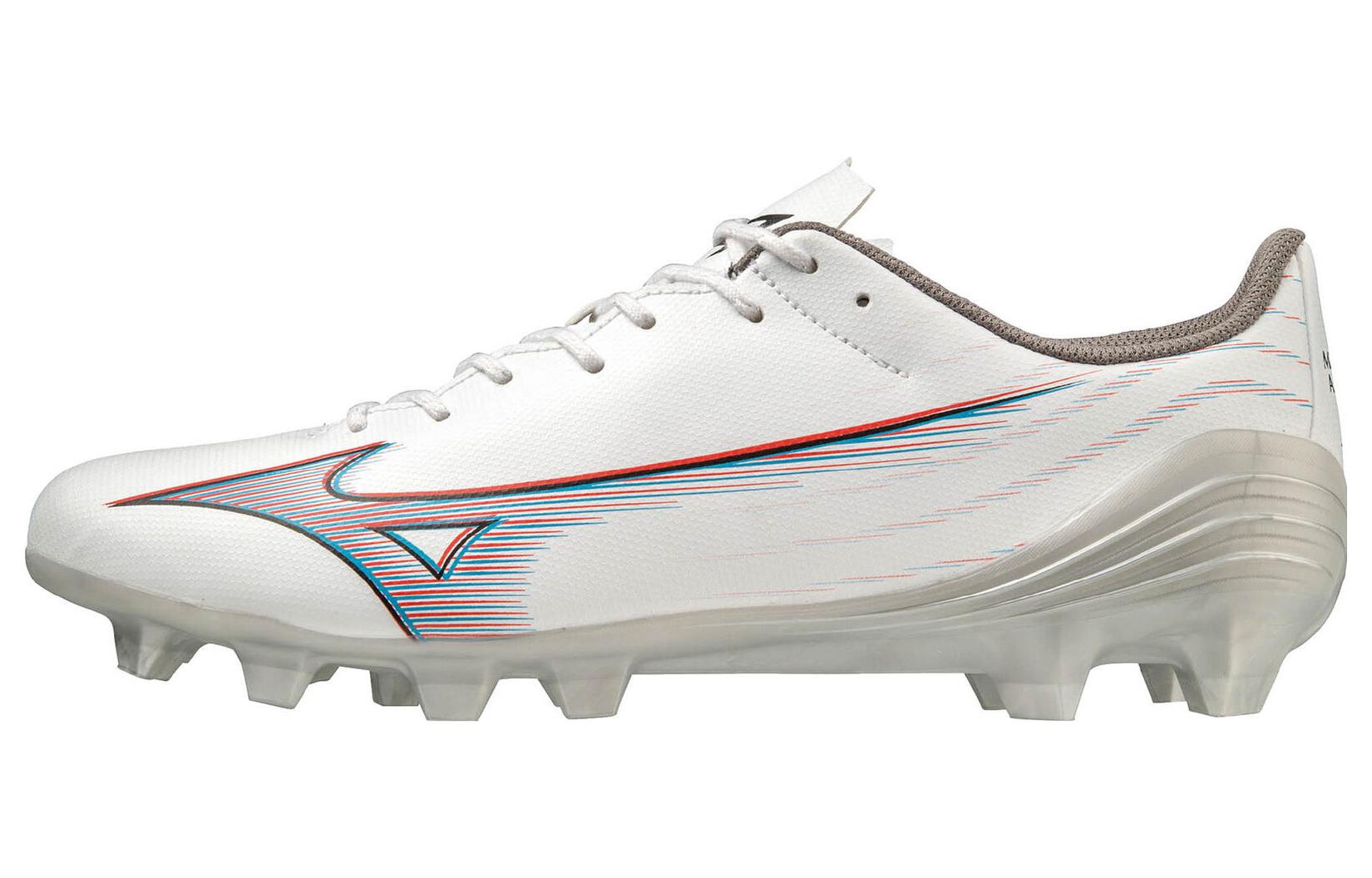 Mizuno Alpha Select White 'Outdoor Pitch Non-Slip Studded Durable Soccer Shoe' P1GA236509