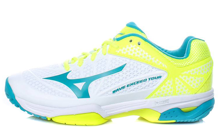 Mizuno Alphabounce Lightweight Wear-resistant White Blue Yellow 61GA167125