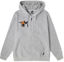 Mizuno Anime Print Zip-Up Hoodie Jacket Unisex Light Gray D2CC23H3-18 Mizuno Anime Print Zip-Up Hoodie Jacket Unisex Light Gray D2CC23H3-18