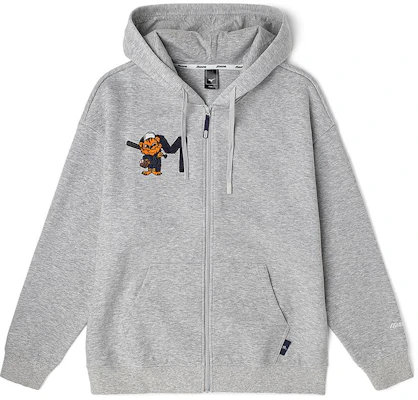 Sudadera con Capucha Mizuno Anime Unisex Gris Claro con Cierre. D2CC23H3-18 Order Sudadera con Capucha Mizuno Anime Unisex Gris Claro con Cierre. D2CC23H3-18