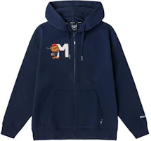 Mizuno Anime Print Zip-Up Hoodie Jacket Unisex Navy Blue D2CC23H3-14 Mizuno Anime Print Zip-Up Hoodie Jacket Unisex Navy Blue D2CC23H3-14