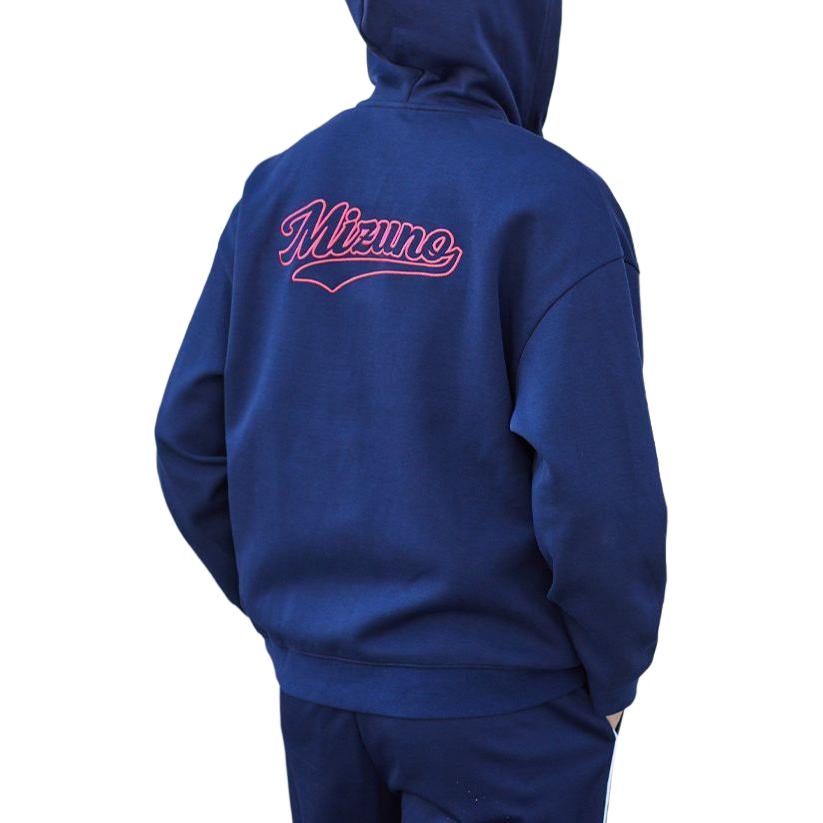 Details for 美津浓动漫印花海军蓝拉链连帽外套男女款 D2CC23H3-14