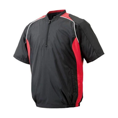 Mizuno Baseball Half-Zip Colorblock Jacket - Black 12JE4V4109