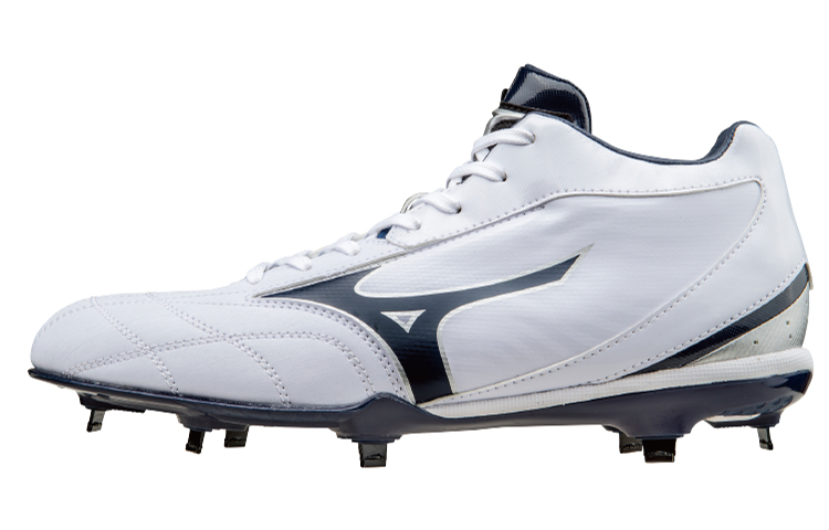 Mizuno Baseball Next Cross MD 'White and Navy' 11GM1661