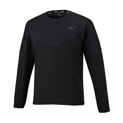 Mizuno Black Colorblock Slim-Fit Crewneck Long-Sleeve Sweatshirt 32ME253109