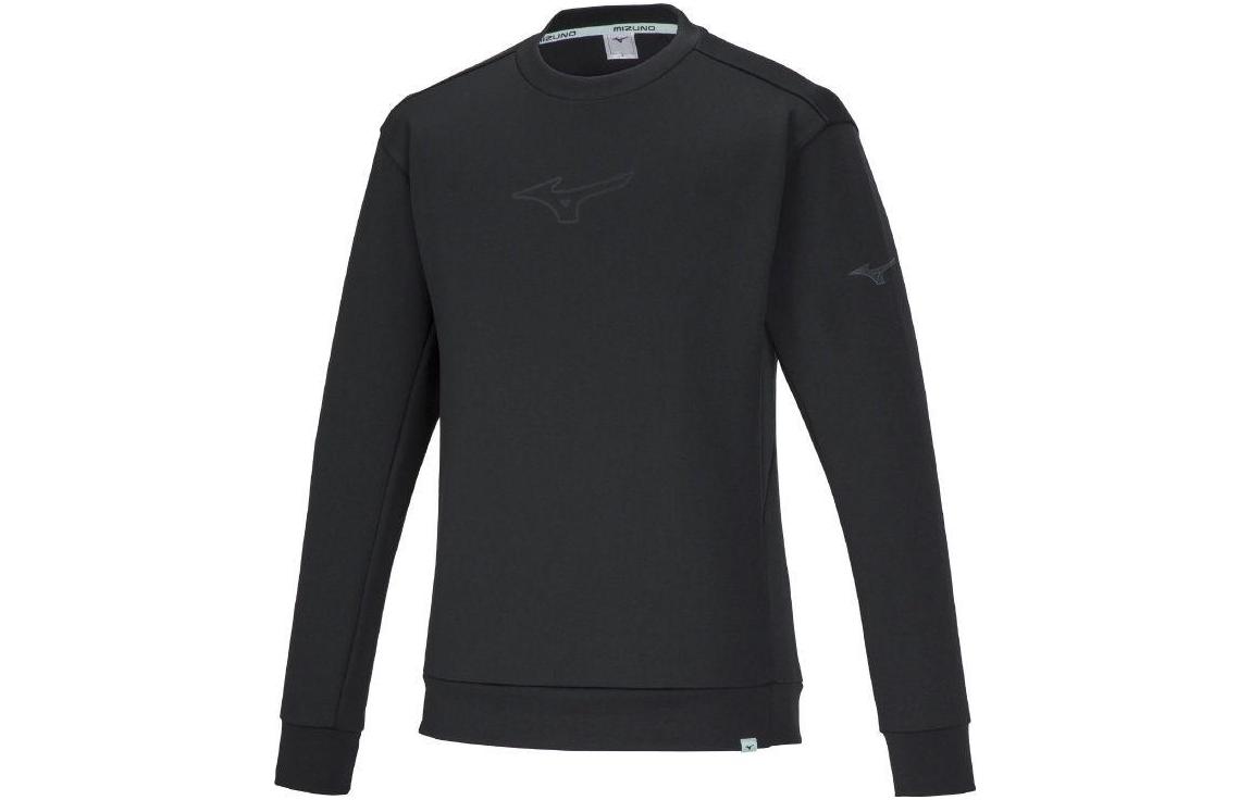 Mizuno Black Crewneck Pullover Sweatshirt 32MCA05209