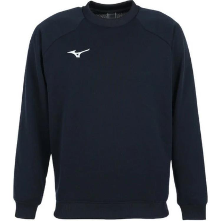 Mizuno Black Crewneck Sweatshirt with Solid Logo Print 32MC0175-09
