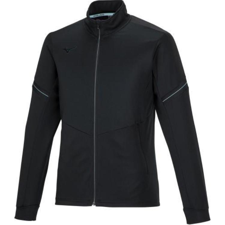 Mizuno Black Knit Zip-Up Jacket 32MCA00109