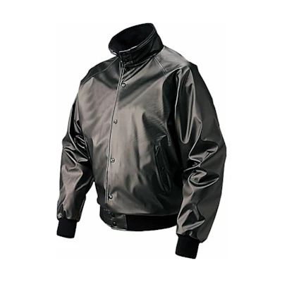 Mizuno Black Raglan Sleeve Jacket with Letter Print and Stand Collar 52WM226-09