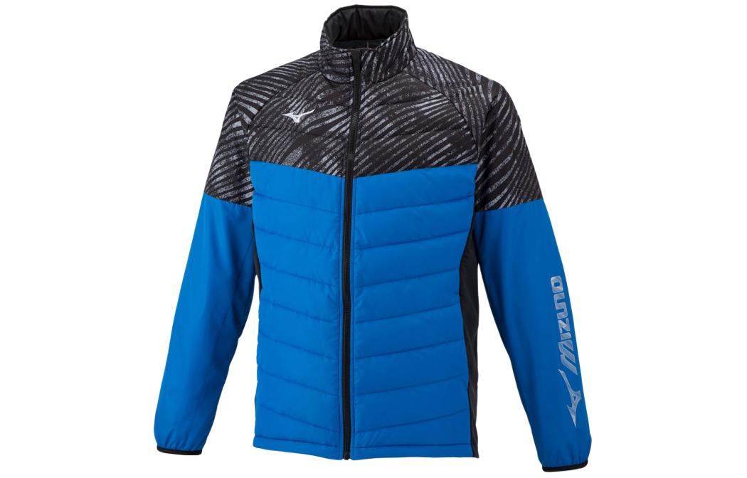 Mizuno Blue Colorblock Letter Print Zip-Up Jacket Unisex 62JE250526