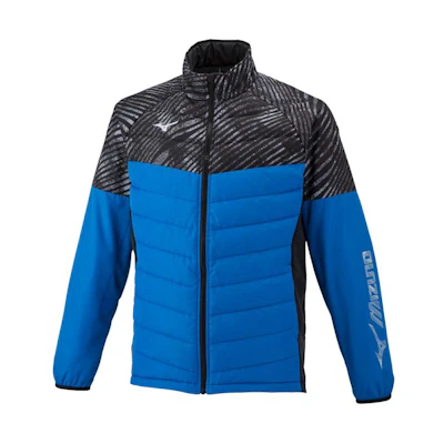 Mizuno Blue Colorblock Letter Print Zip-Up Jacket Unisex 62JE250526