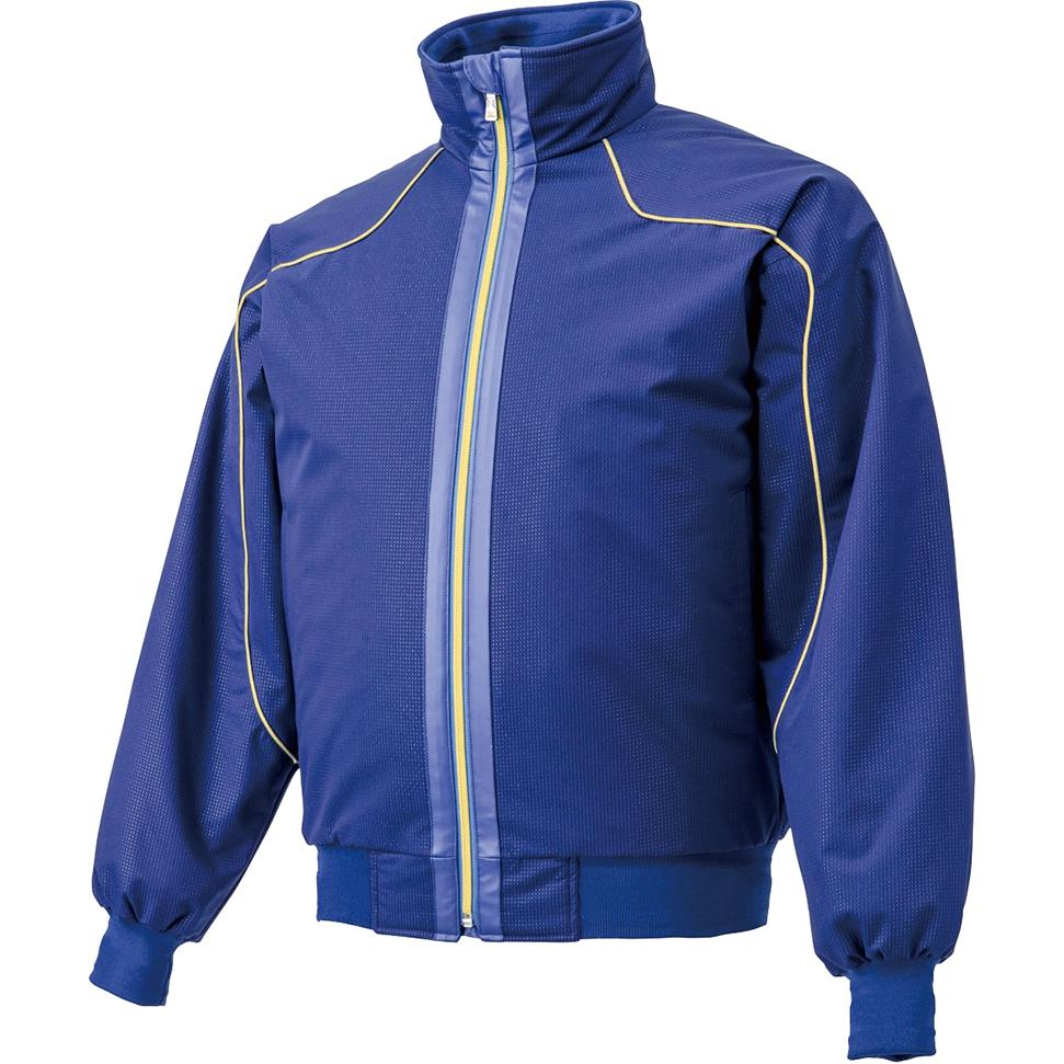 Mizuno Blue Raglan Long-Sleeve Track Jacket with Stripe Design 12JE4G01-16