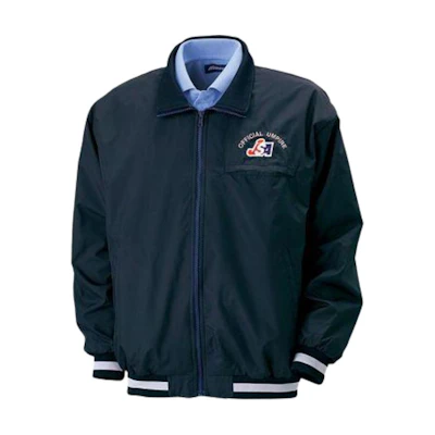 Mizuno Blue Striped Trim Zip-Up Straight-Cut Jacket 52WU155-14