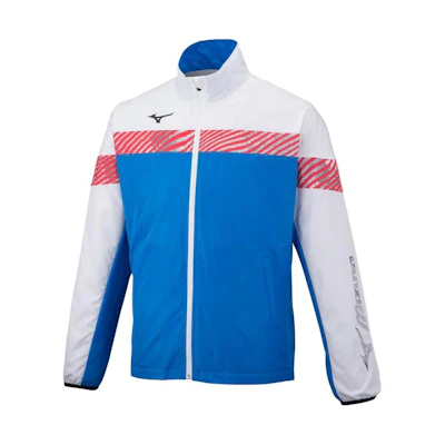 Mizuno Blue Zip-Up Jacket with Logo and Stand Collar 62JE252026