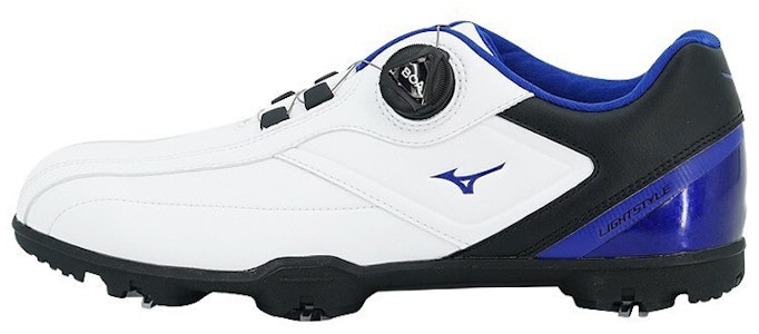 美津浓 BOA旋轉扣 防滑耐磨 低幫 高爾夫球鞋 白黑藍 Buy 美津浓 BOA旋轉扣 防滑耐磨 低幫 高爾夫球鞋 白黑藍