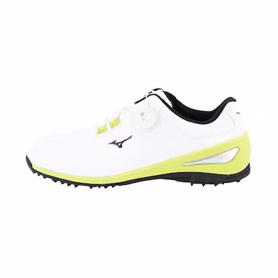 Mizuno BOA Golf Shoes 'White Yellow'