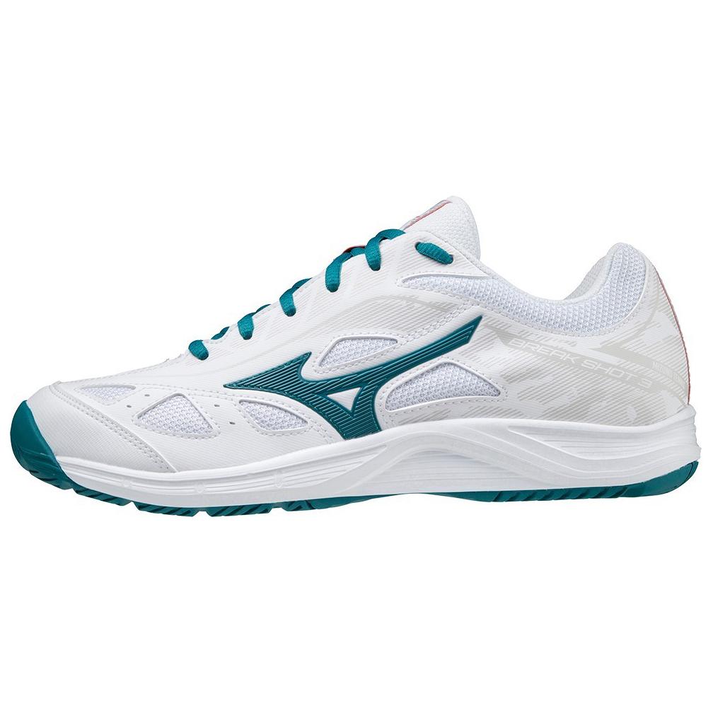 Mizuno Break Shot 3 AC Low-Top Tennis Shoes White Green 61GA214085