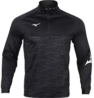 Mizuno Breathable Pullover Long-Sleeve Sweatshirt Gray/Black P2CC19Z190 Mizuno Breathable Pullover Long-Sleeve Sweatshirt Gray/Black P2CC19Z190