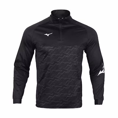 Mizuno Breathable Pullover Long-Sleeve Sweatshirt Gray/Black P2CC19Z190