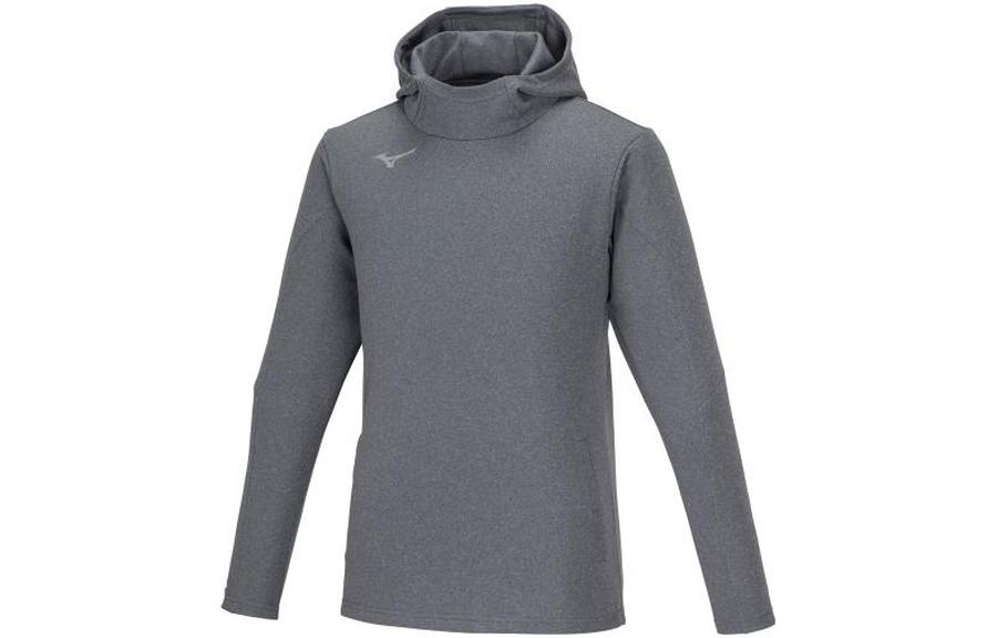 Mizuno Casual Solid Color Hoodie Gray Long Sleeve 32MCA11907