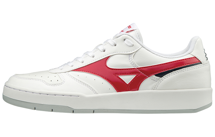 Mizuno City Wind Low Tops Skateboarding Shoes Unisex White Red D1GA191762
