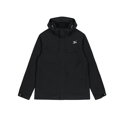 Mizuno Classic Solid Windproof Waterproof Hooded Outdoor Jacket A2CE2638