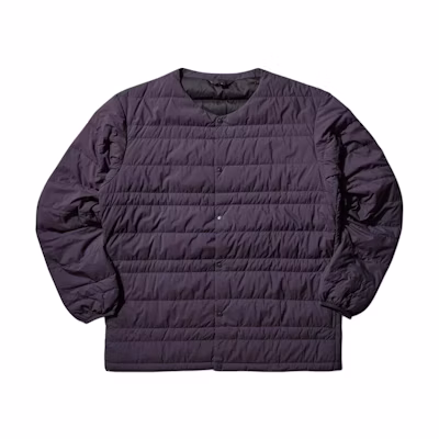 Mizuno Collarless Down Jacket in Midnight Purple B2GEB550-67