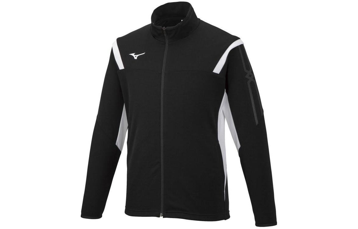 Mizuno Color-Block Print Zip-Up Jacket Unisex Black 32MC211009