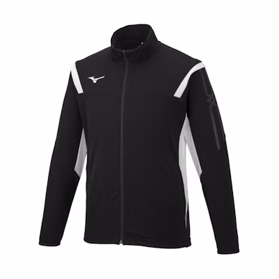 Mizuno Color-Block Print Zip-Up Jacket Unisex Black 32MC211009
