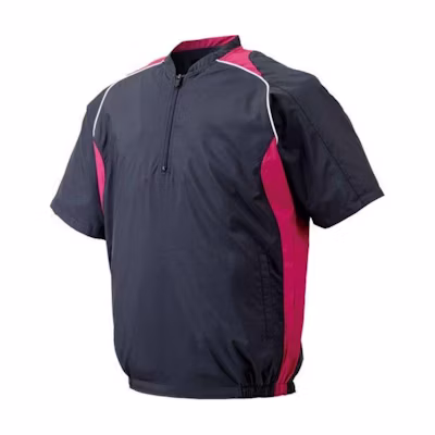 Mizuno Colorblock Baseball Collar Short-Sleeve Jacket Navy Unisex 12JE4V41-94