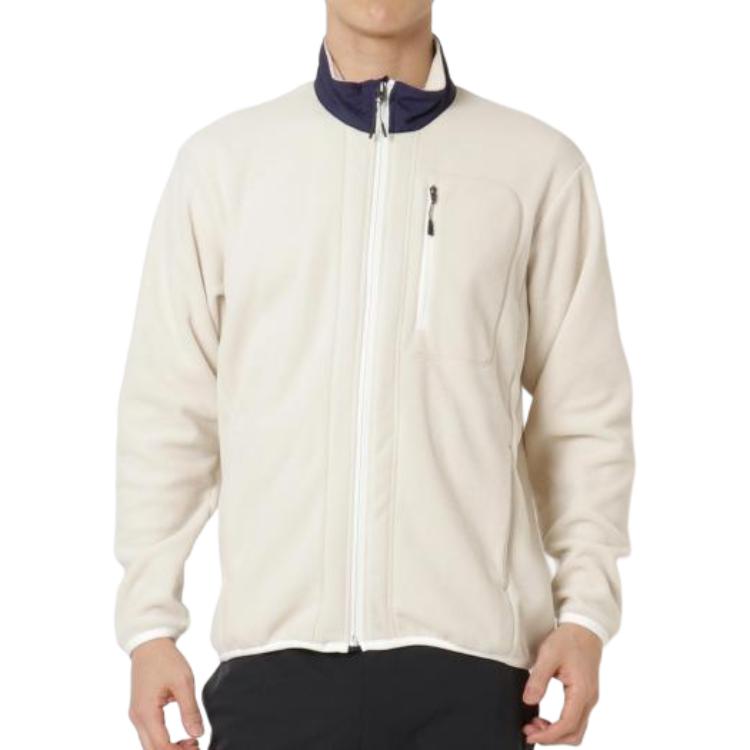 Mizuno Colorblock High-Neck Zip Jacket Birch White B2MC1505-04