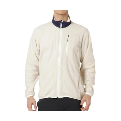 Mizuno Colorblock High-Neck Zip Jacket Birch White B2MC1505-04